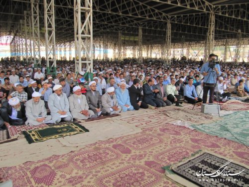 سخنرانی فرماندار کلاله در نماز عید فطر شهرستان