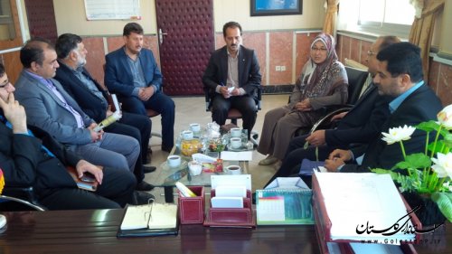 دیدار فرماندار ترکمن با مدیرکل تعاون، کار و رفاه اجتماعی استان