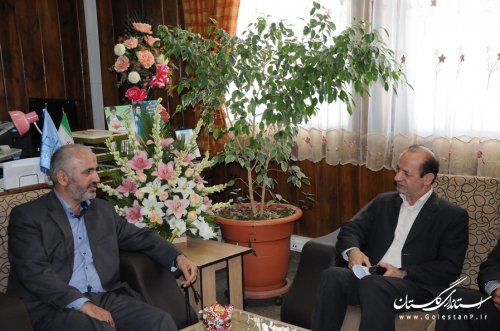 دیدار مدیرعامل شرکت آب منطقه ای گلستان با رئیس کل دادگستری گلستان