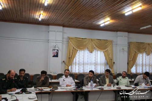 جلسه ستاد استقبال از 13 شهید غواص و خط شکن گمنام در گرگان برگزار شد