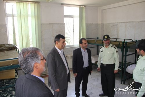 فرماندار شهرستان گرگان از کلانتری شهر سرخنکلاته بازدید کرد