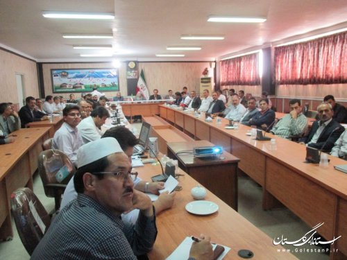 چهارمین جلسه شورای اداری شهرستان ترکمن برگزار شد