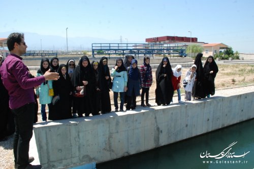 بازديد اعضای خانه فرهنگ جوان از تاسیسات شرکت آب وفاضلاب استان گلستان