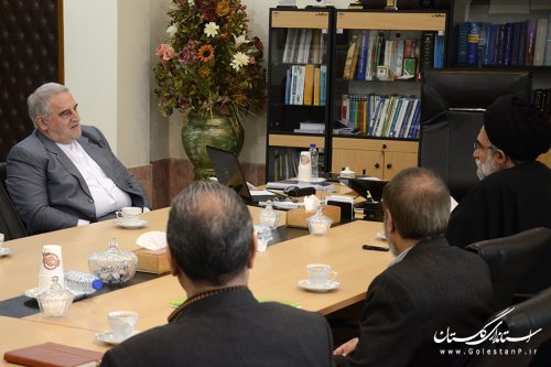 دیدار دبیر شورای فرهنگ عمومی کشور با استاندار گلستان