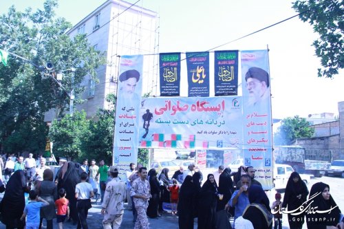 تشییع باشکوه 13شهید غواص درشهرستان گرگان