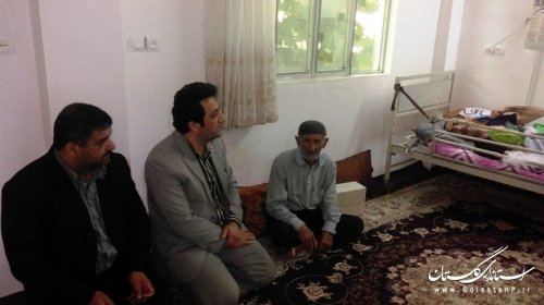 دیدار معاون فرماندار کردکوی با خانواده های جانبازان و ایثارگران شهرستان 