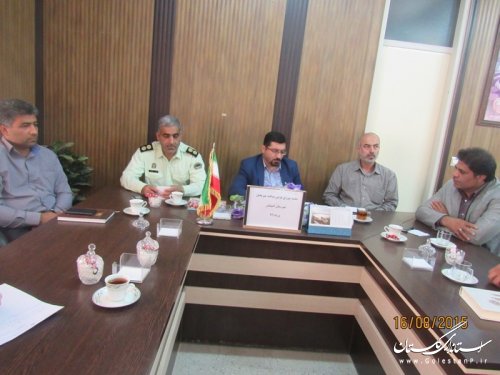 اولین جلسه شورای فرعی پدافند غیر عامل در شهرستان گمیشان تشکیل شد