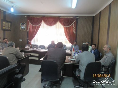 اولین جلسه شورای فرعی پدافند غیر عامل در شهرستان گمیشان تشکیل شد