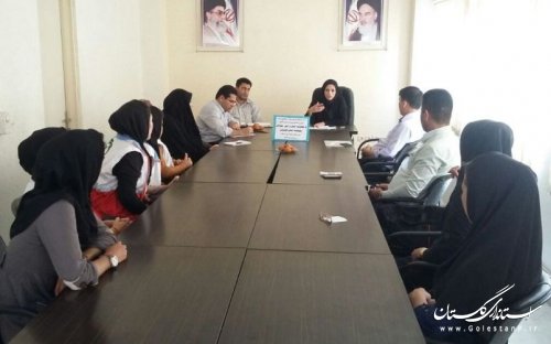 نشست معاون امور جوانان هلال احمرگلستان با دبیران و اعضای شورای اجرایی کانون ها