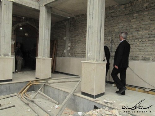 بازدید فرماندار کردکوی از پروژه در حال ساخت حوزه ی علیمه شهرستان