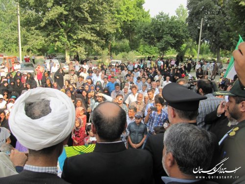 استقبال پر شور مردم روستاهای بندرگز از خادمان حرم رضوی