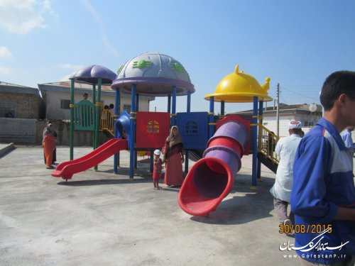 افتتاح پارک طاووس و عملیات سنگ فرش خیابان های بافت تاریخی شهر گمیش تپه 
