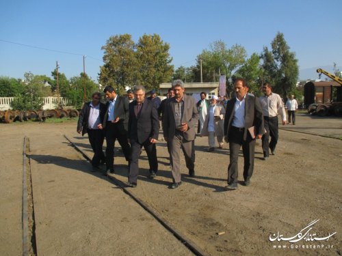 مراسم کلنگ زنی پروژه بازسازی کارخانه تعمیرات واگن شهر بندر ترکمن برگزار شد