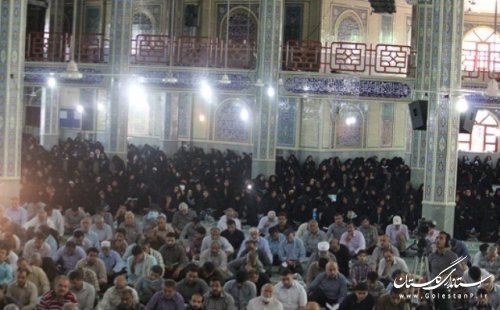 مراسم دعای ندبه باحضور آیت الله نورمفیدی نماینده ولی فقیه در شهرستان علی آبادکتول