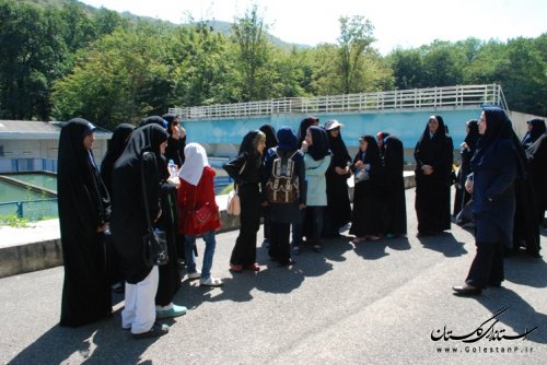 بازديد اعضای خانه فرهنگ جوان از تاسیسات شرکت آب وفاضلاب استان گلستان