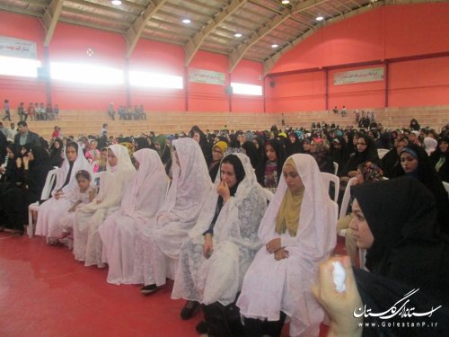 برگزاری جشن ازدواج آسمانی و کارگاه آموزشی ویژه زوج های جوان در شهرستان رامیان