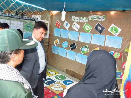 افتتاح نمایشگاه فرهنگی در گالیکش به مناسبت هفته دفاع مقدس