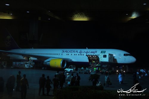 استقبال از زائران بیت الله الحرام در فرودگاه بین المللی گرگان