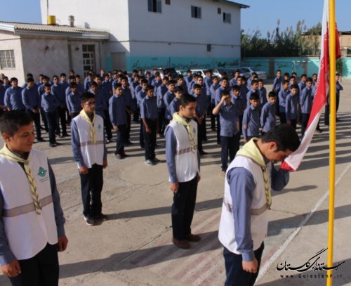 افتتاح یادمان شهدای دانش آموز آزادشهر دردبیرستان شاهد