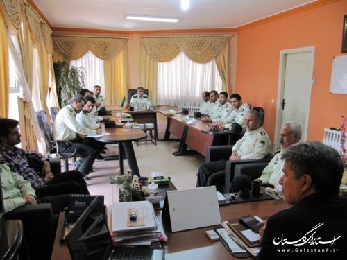 دیدار پرسنل نیروی انتظامی شهرستان آق قلا با فرماندار