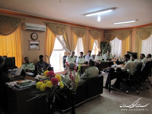 دیدار پرسنل نیروی انتظامی شهرستان آق قلا با فرماندار