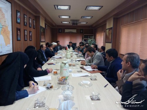تشکیل جلسه ستاد صیانت از حریم امنیت عمومی و حقوق شهروندی شهرستان رامیان