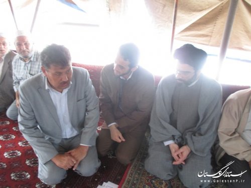 حضور مسئولین استانی و شهرستانی در مراسم بزرگداشت فرماندار فقید ترکمن