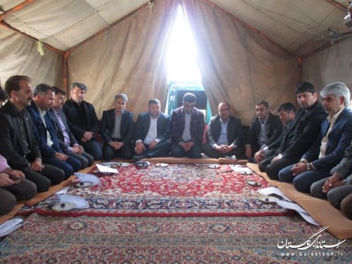 حضور مسئولین استانی و شهرستانی در مراسم بزرگداشت فرماندار فقید ترکمن