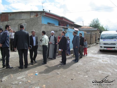 بازدید کمیته پیشگیری و کنترل شورای فرعی مبارزه با مواد مخدر از روستای قزاق محله