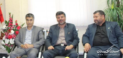 دیدار مدیران کل جهاد کشاورزی و منابع طبیعی استان با فرماندارآزادشهر