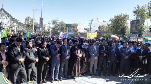 راهپیمایی 13 آبان در کلاله برگزار شد + گزارش تصویری