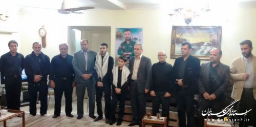 دیدار فرماندار با خانواده های معظم شهید مدافع حرم کردکوی