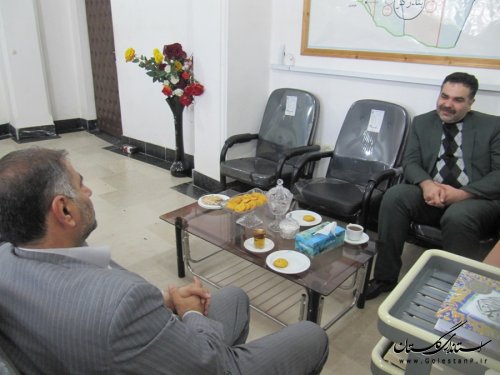 دیدار رییس دانشگاه آزاد گلستان با فرماندار بندرگز