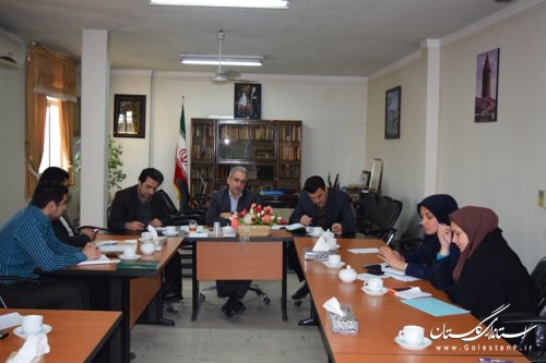 جلسه هماهنگی کمیته های برگزاری انتخابات به ریاست فرماندار کردکوی برگزار شد