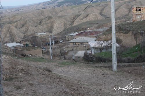 بازدید فرماندار مراوه تپه از روستای چشمه لی بخش گلیداغ
