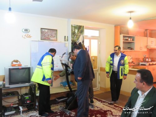بازدید فرماندار رامیان از مرکز اورژانس 115 رامیان و خان ببین