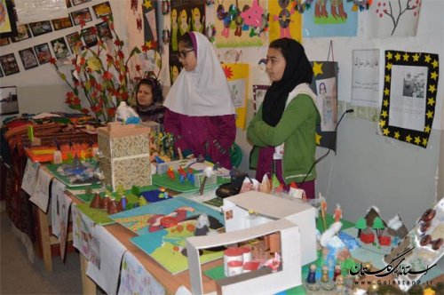 گشایش نمایشگاه دست ساخته های دانش آموزان مراکز سما در گنبد کاووس