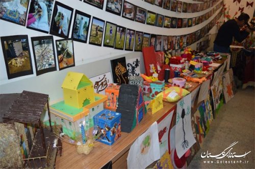 گشایش نمایشگاه دست ساخته های دانش آموزان مراکز سما در گنبد کاووس