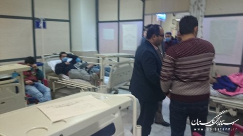 بازدید شبانه فرماندار از بیمارستان بقيه الله الاعظم علی آباد کتول