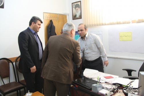 بازدید مدیرکل حراست استانداری از مرکز ستاد انتخابات شهرستان رامیان