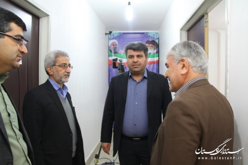 بازدید مدیرکل حراست استانداری از مرکز ستاد انتخابات شهرستان رامیان