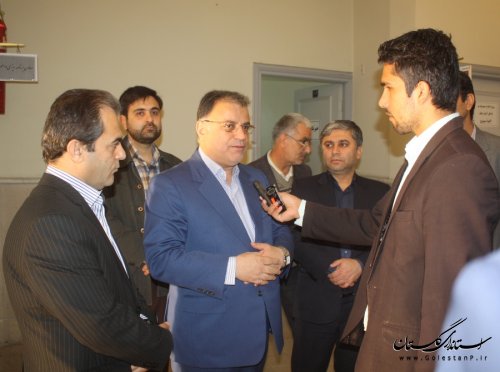 بازدید رئیس ستاد انتخابات استان از محل ثبت نام داوطلبین انتخابات در فرمانداری گرگان