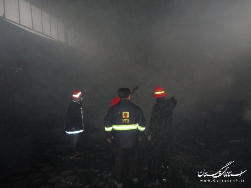 آتش‌سوزی کارخانه در شهرک صنعتی علی آباد کتول مهار شد