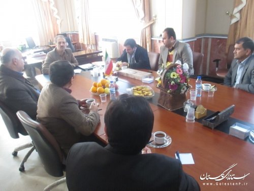 دیدار رئیس و معاونین آموزش و پرورش شهرستان ترکمن با سرپرست فرمانداری ترکمن