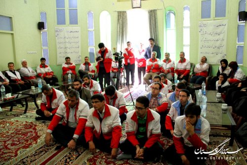 دیدار مدیران و خیرین داوطلب جمعیت هلال احمر گلستان با نماینده ولی فقیه در استان