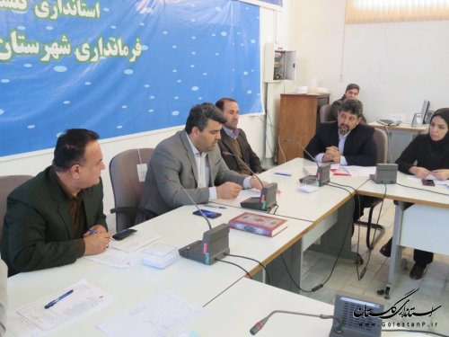 تشکیل جلسه کارگروه سلامت و امنیت غذایی شهرستان رامیان
