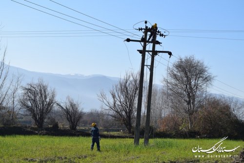 اجرای مانور منطقه ای تعمیرات پیشگیرانه برق در غرب استان با حضور فرماندار کردکوی