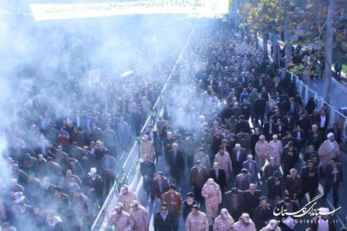 تشییع باشکوه ششمین شهید مدافع حرم اهل بیت(ع) در گرگان برگزار شد