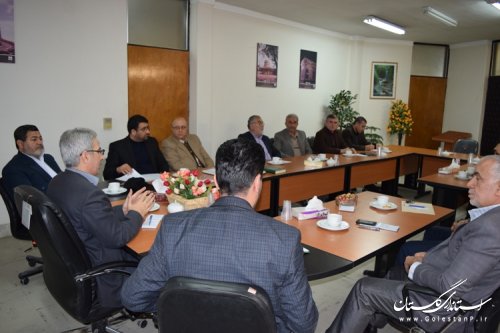 جلسه مشترک اعضای هیات اجرایی با اعضای هیات نظارت مرکز حوزه انتخابیه کردکوی تشکیل شد