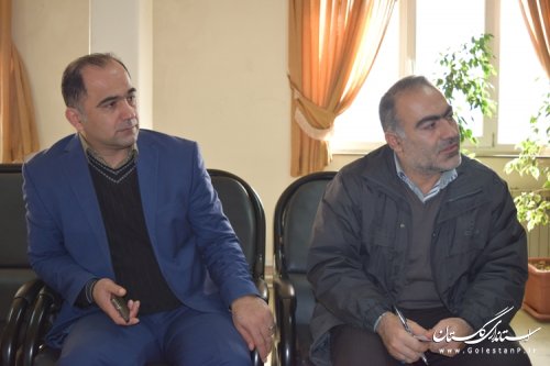دیدار اعضای کمیته اطلاع رسانی ستاد انتخابات با فرماندار کردکوی